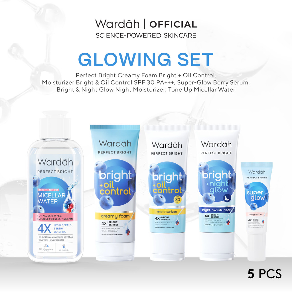 Wardah Paket Skincare Solusi Masalah Kulit All Series 